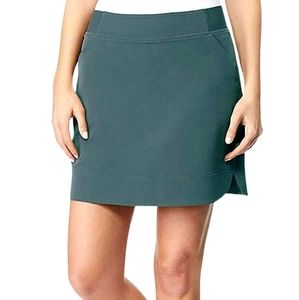 32 Degrees Cool women's athletic skort pockets elastic waist smoke green small